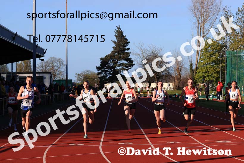 75 metres, 2024 NEGP 1, Monkton Stadium, Jarrow. Photo: David T. Hewitson/Sports for All Pics